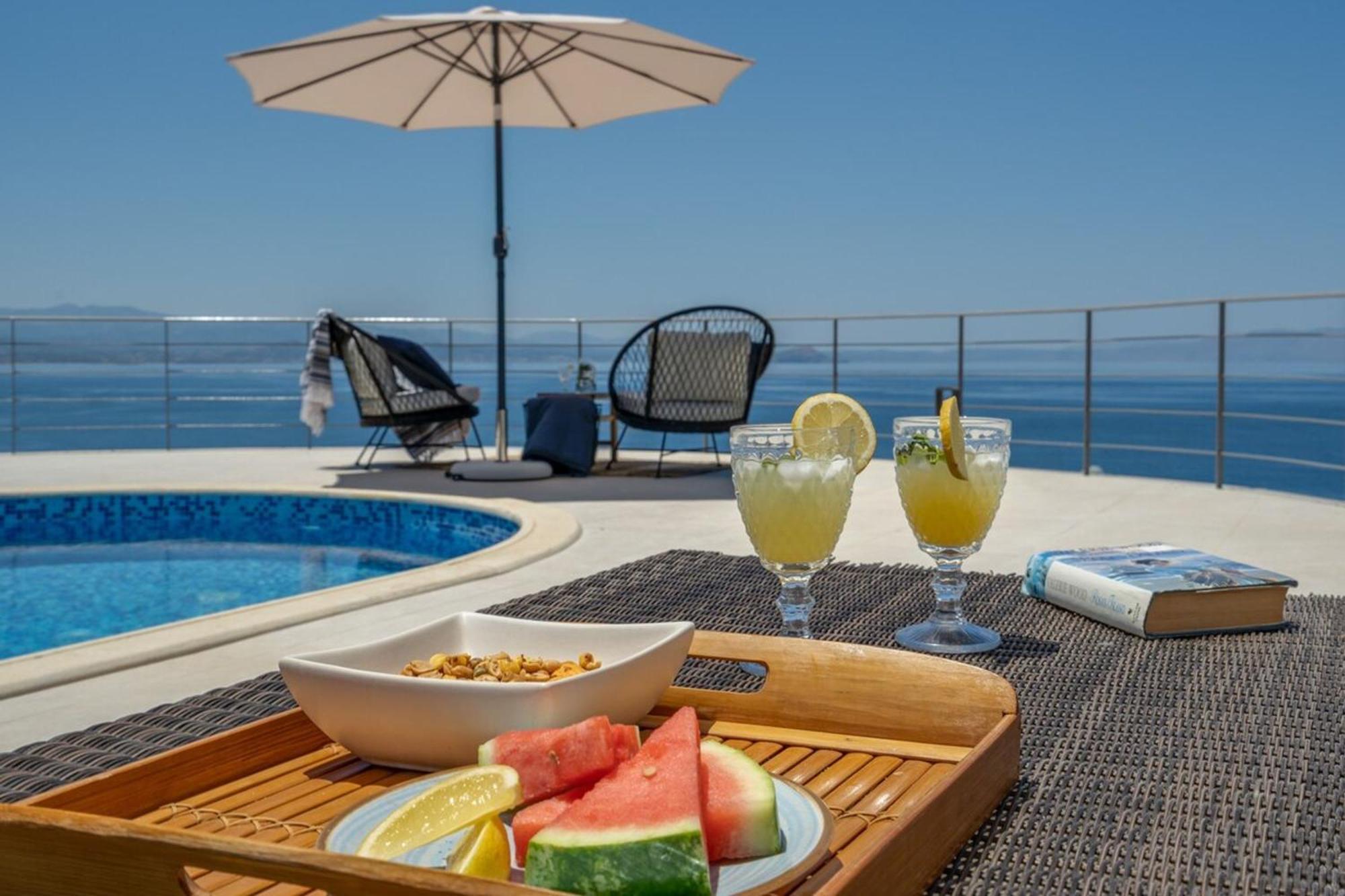 Villa Hemera Ocean View Private Heated Pool Chorafakia Dış mekan fotoğraf