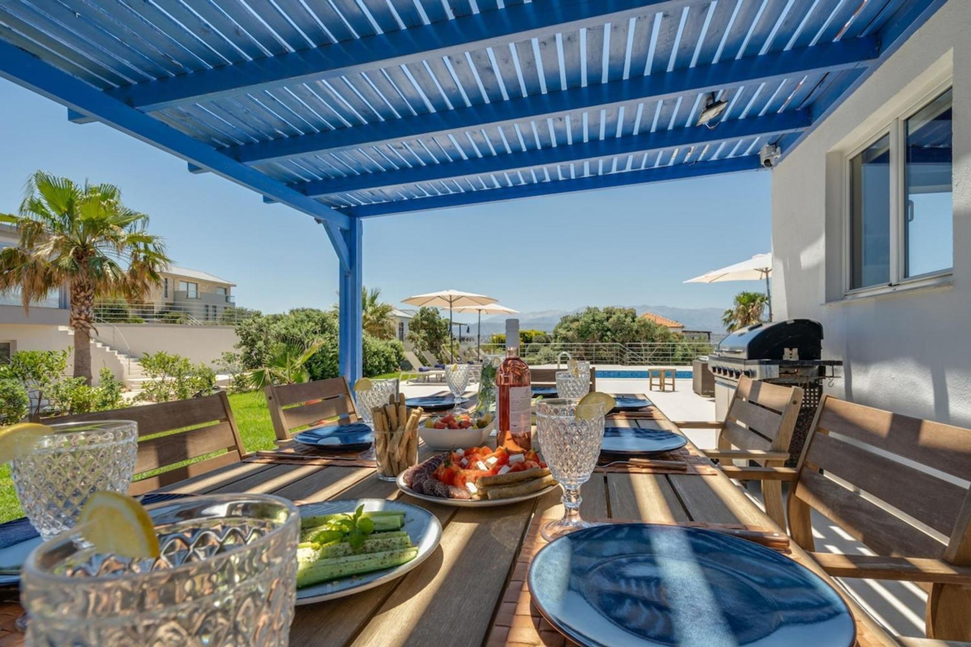 Villa Hemera Ocean View Private Heated Pool Chorafakia Dış mekan fotoğraf