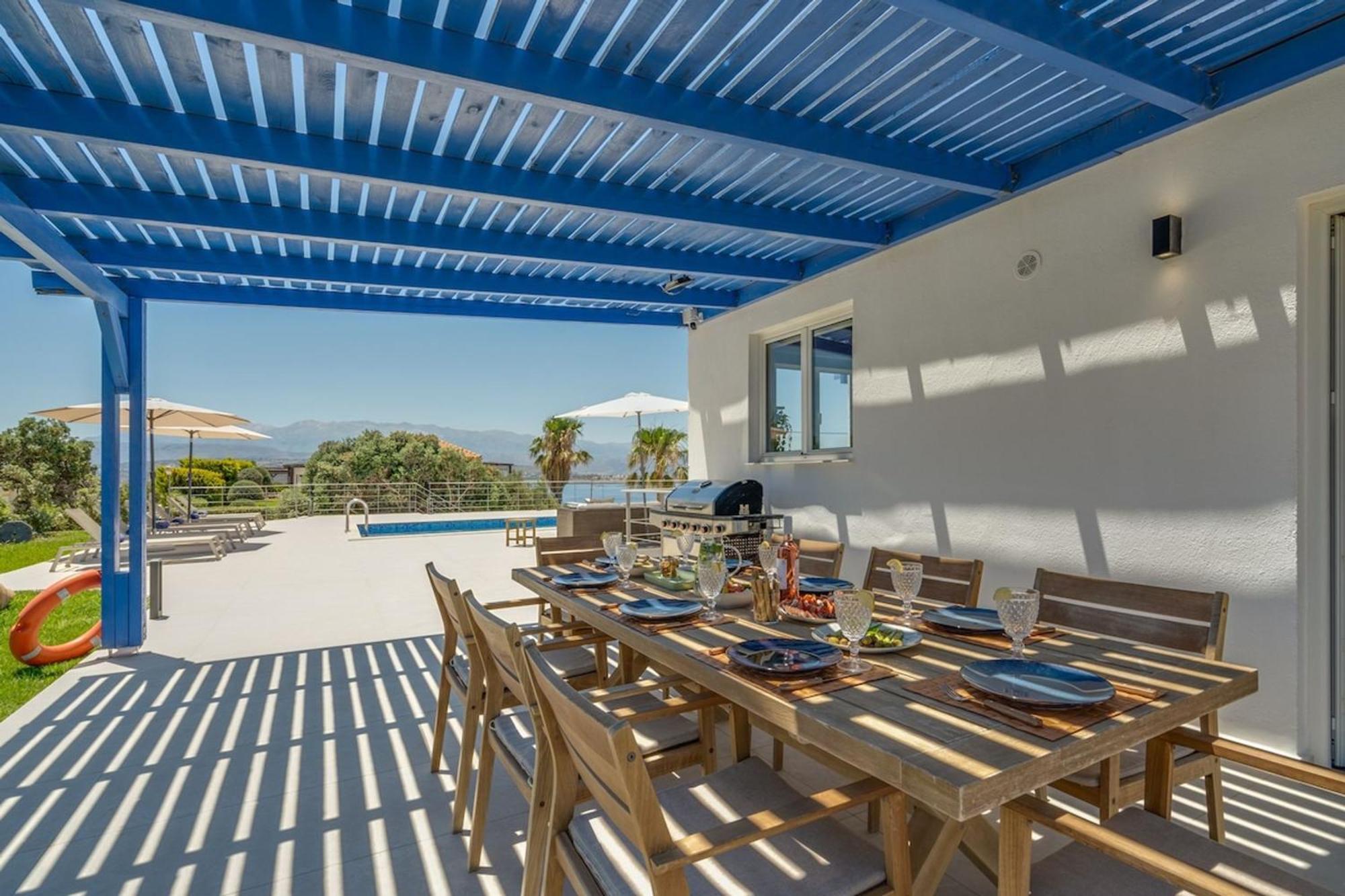 Villa Hemera Ocean View Private Heated Pool Chorafakia Dış mekan fotoğraf