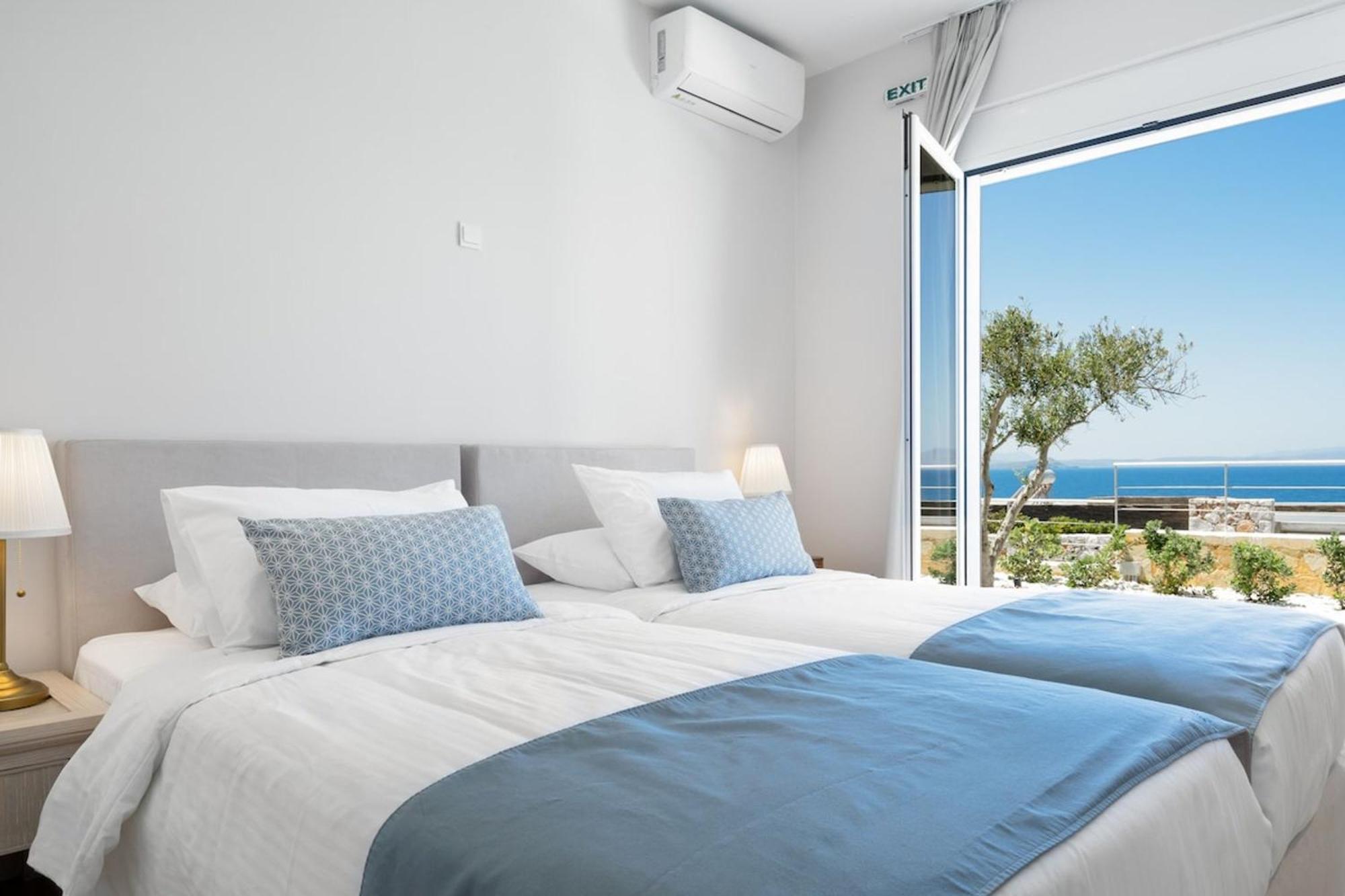 Villa Hemera Ocean View Private Heated Pool Chorafakia Dış mekan fotoğraf