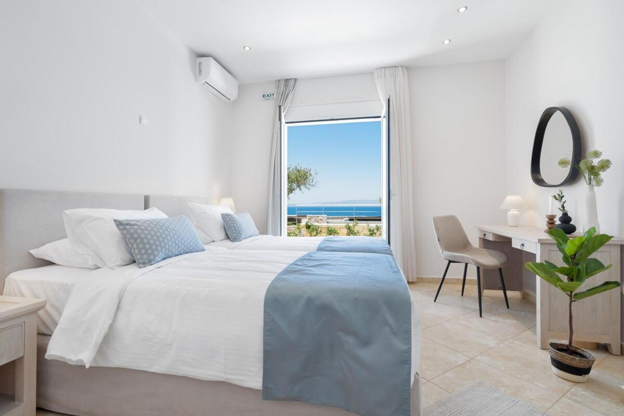 Villa Hemera Ocean View Private Heated Pool Chorafakia Dış mekan fotoğraf