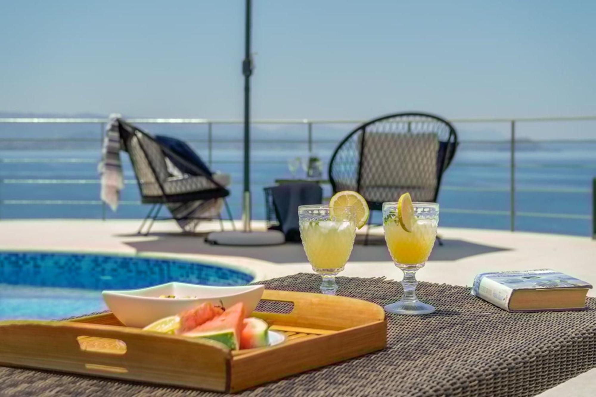 Villa Hemera Ocean View Private Heated Pool Chorafakia Dış mekan fotoğraf